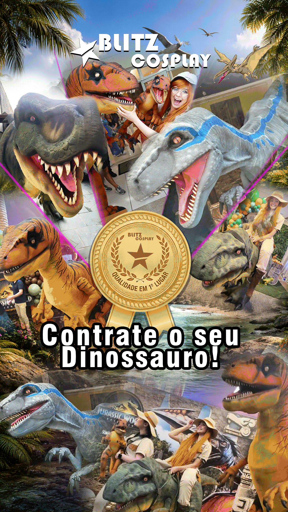 Contrate seus personagens vivos com a Blitz